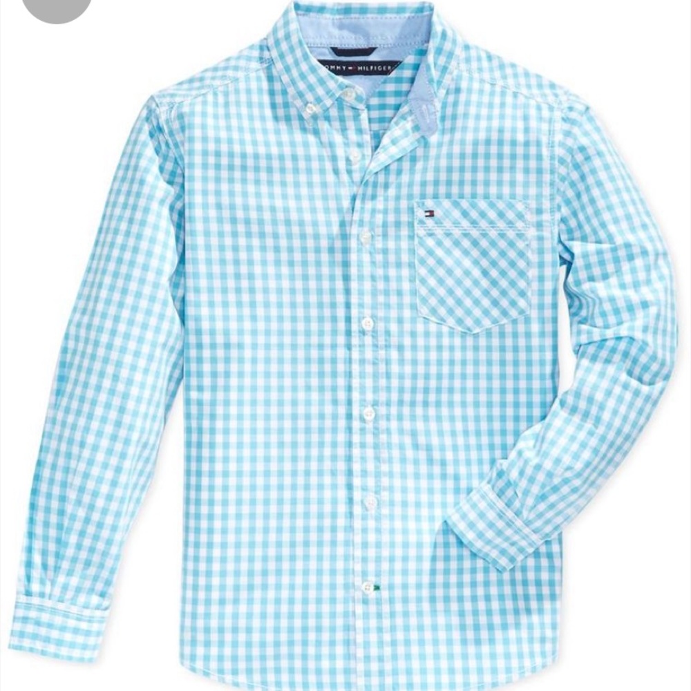 Tommy Hilfiger Baxter Gingham Shirt Big Boys 12/14